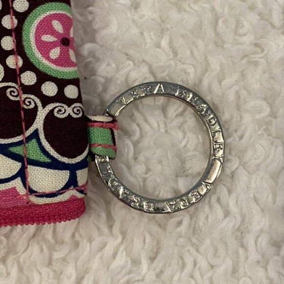 Vera Bradley ID Case and Key Ring (Cupcakes Pink - Retired Pattern) - Picture 4 of 5